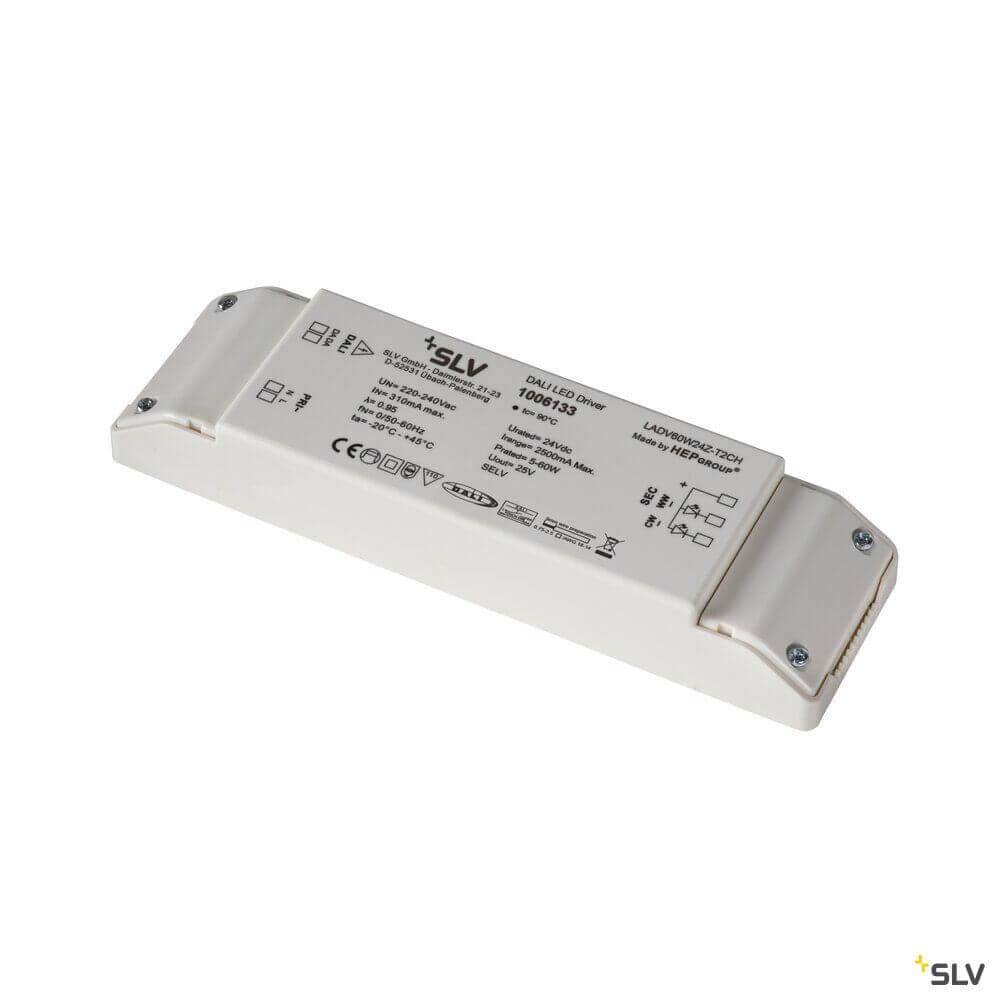 LED Netzteil 60W Dali 24V 2 Kanal Tunable Weiß - DALI dimmbares Netzteil mit 60 W bei 24 V.
