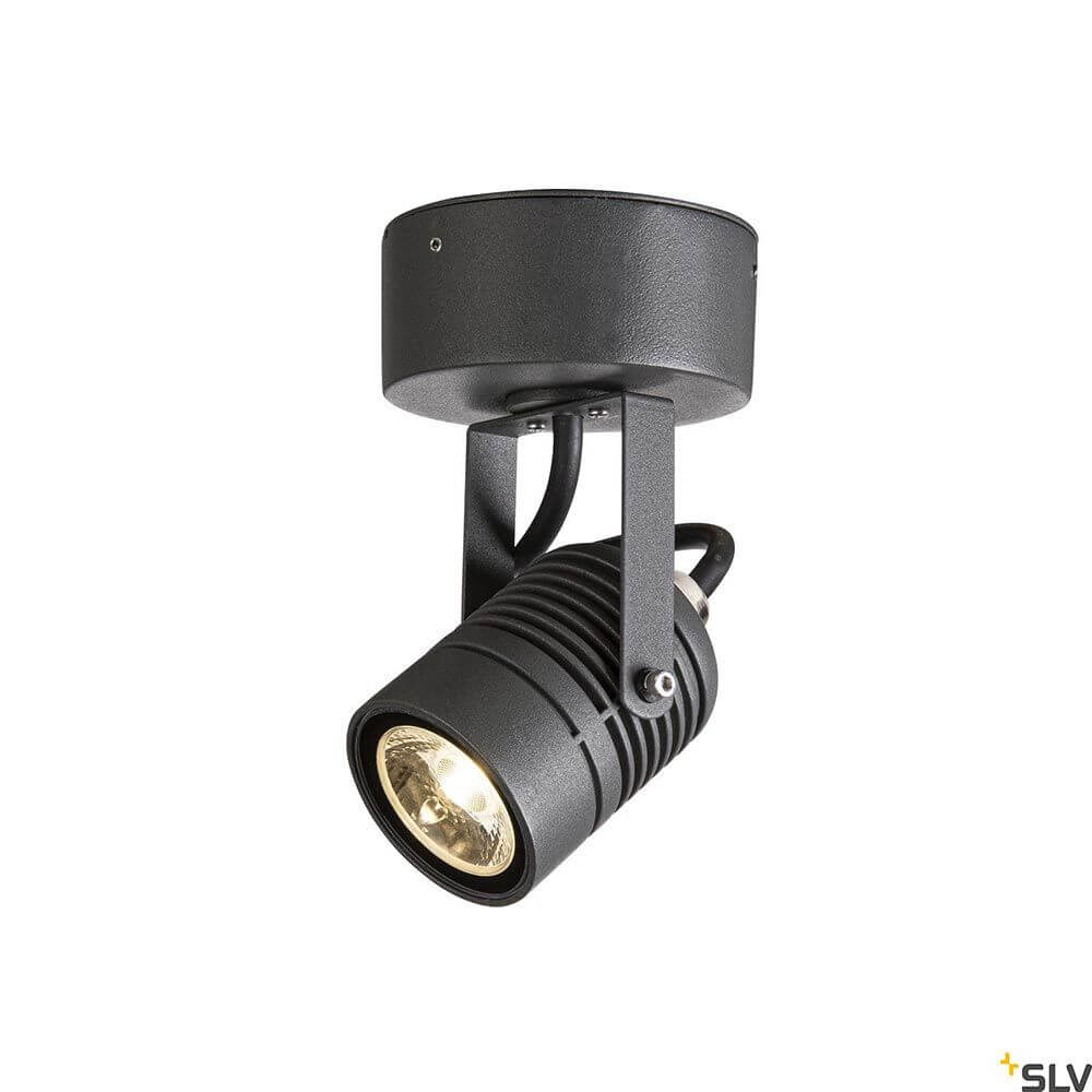 LED Spot Outdoor LED Wandaufbauleuchte IP55 aus schwarzem Metall für akzentuierte Beleuchtung