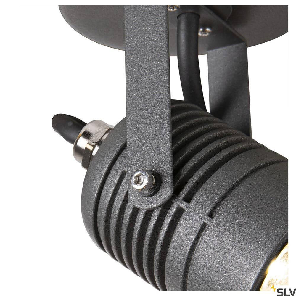 LED Spot Outdoor LED Wandaufbauleuchte IP55 Detailansicht des Strahlers mit robustem Design und langlebiger Bauqualität.