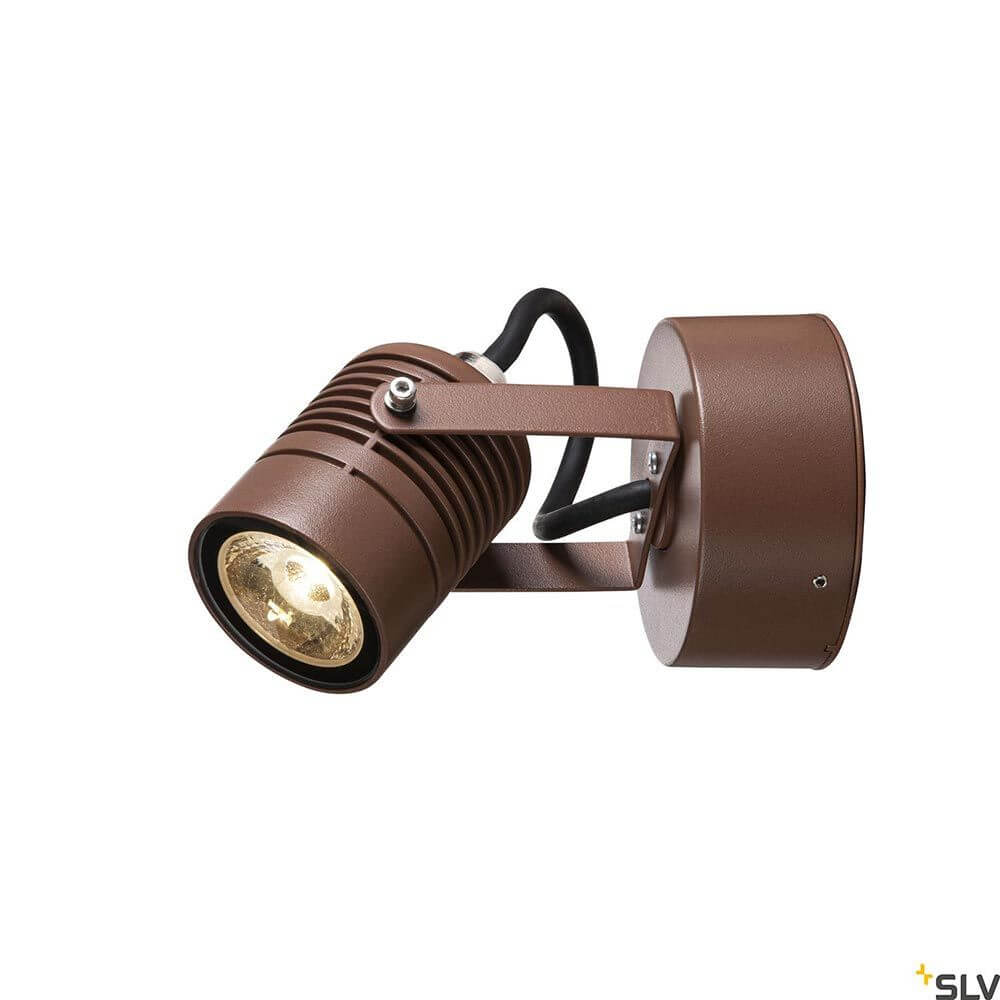 LED Spot Outdoor LED Wandaufbauleuchte IP55 in modernem Design für Akzentuierung im Außenbereich.