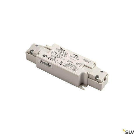 LED Driver 21-29.5W 500-600-700mA in white with strain relief, 30W constant-current driver from SLV.