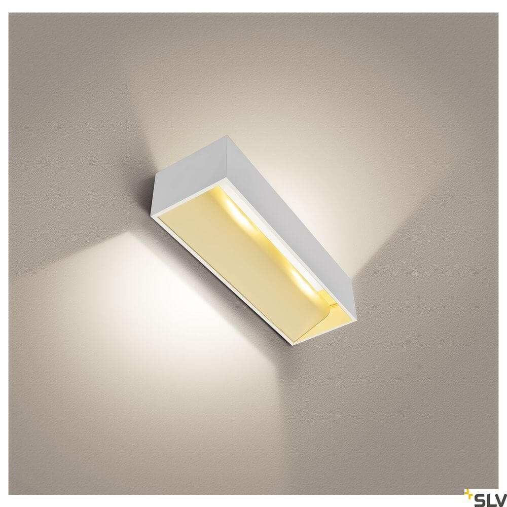 Moderne Wandlampe Logs In L Triac Weiß 3000K mit warmem Licht für stilvolle Beleuchtung