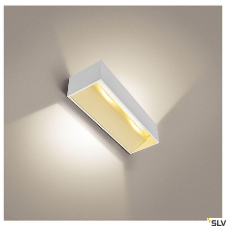 Logs In L wall lamp Triac white 3000K for wall, modern design with warm light.