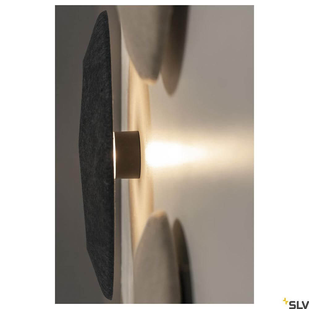 Mana Basis LED Wandaufbauleuchte in Anthrazit mit CCT Switch für flexibles Lichtdesign.