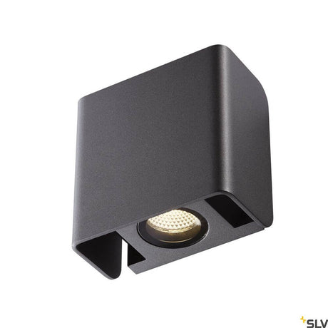 Mana Out LED Wandlampe 3000K IP65 Anthrazit in elegante Aluminium Konstruktion