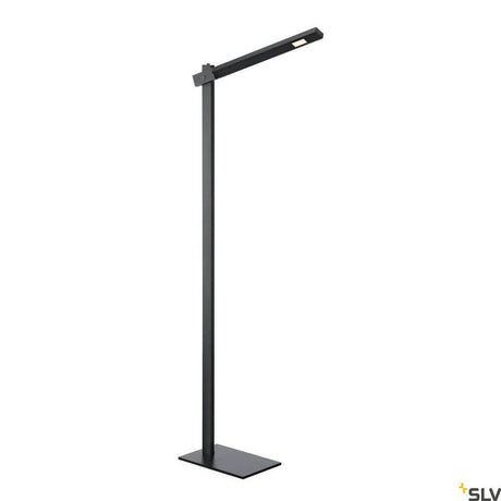 Mecanica Plus FL kontorgulvlampe 2700-6500K svart i elegant svart, ideell for moderne kontorer.