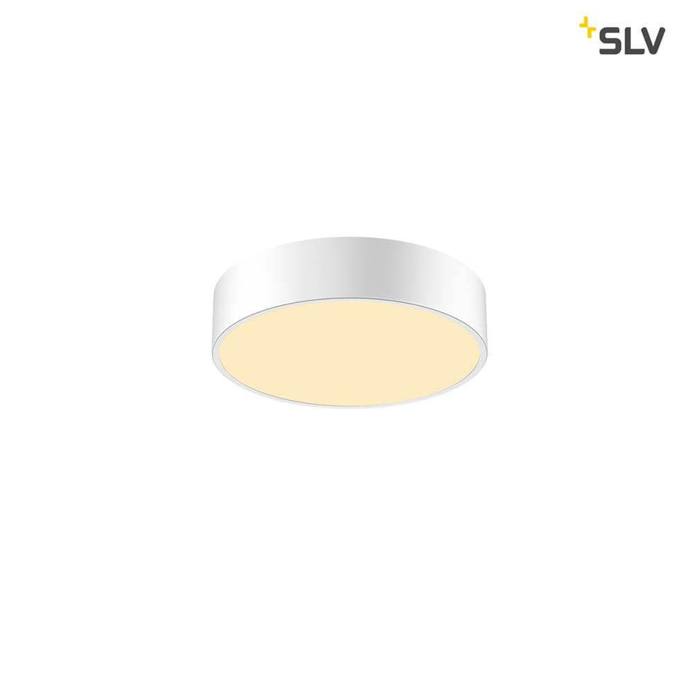 Medo 30 Corona LED Aufbauleuchte Dali Weiß auf weißem Hintergrund mit warmem Licht.