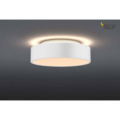 Medo 30 Corona LED Aufbauleuchte Dali Weiß - elegante Deckenleuchte mit coronalen Lichtauslass und modernem Design.