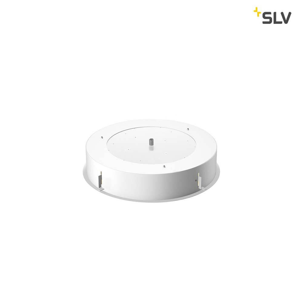 Medo 40 LED Deckeneinbauleuchte Rahmenversion Weiß - elegantes Design in Weiß mit Aluminium- und Kunststoffelementen.