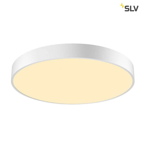 Medo 60 Corona LED Aufbauleuchte Dali Silbergrau mit elegantem, runden Design in silberfarbenem Aluminium.