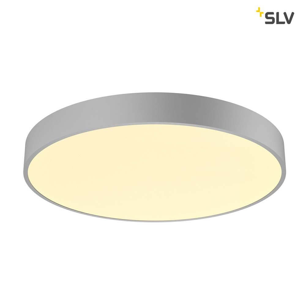 Medo 60 Corona LED Aufbauleuchte Triac Silbergrau mit modernem Design und koronalem Lichtauslass.