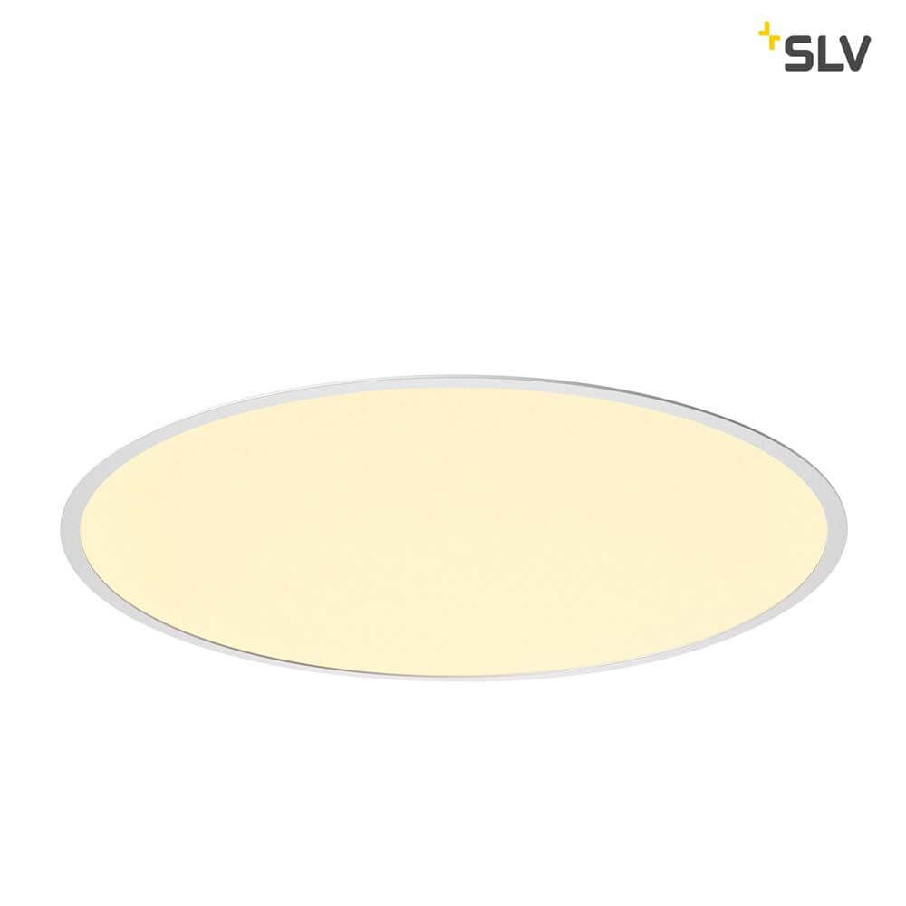 Medo 60 LED Deckeneinbauleuchte Rahmenversion Weiß in ovaler Form, elegantes Design mit warmem Licht.