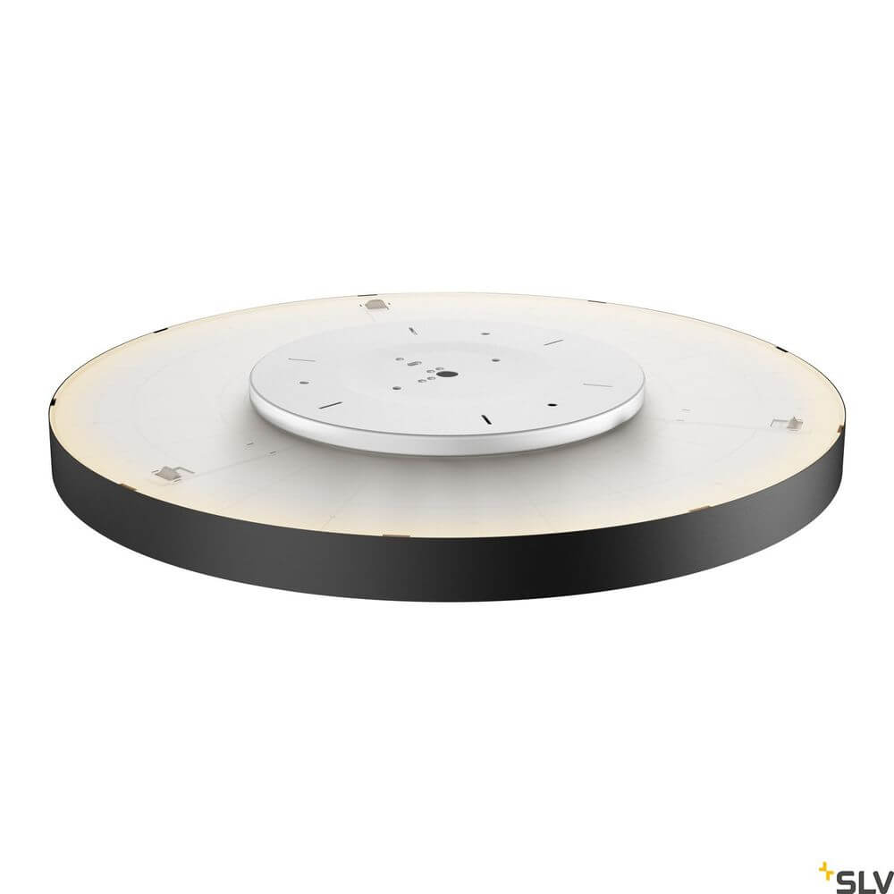 Medo 90 Dali LED Deckenlampe Schwarz 3000 & 4000K mit homogenen Lichtaustritt und flexiblem Schalter.