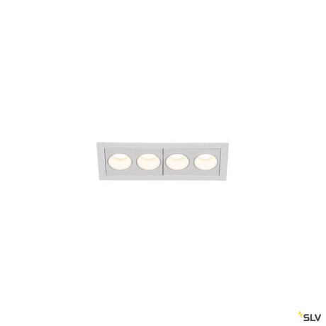 Milandos LED Deckeneinbauleuchte mit drei Leuchten, minimalistisch und blendfrei, ideal für hochwertige Beleuchtung.