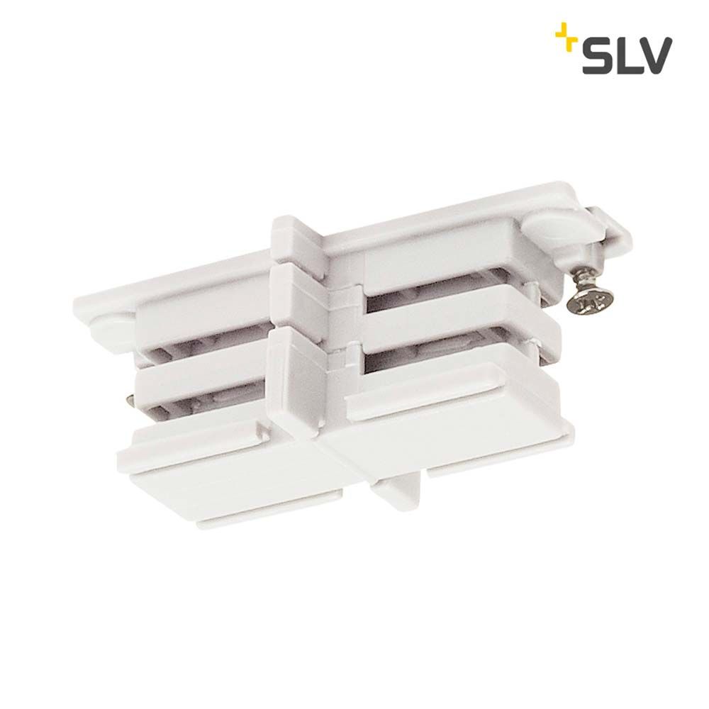 Mini-Verbinder für S-Track 3P.-Schiene Isoliert Weiß, mechanischer Leuchtenadapter für Hochvolt-Schienen-System.