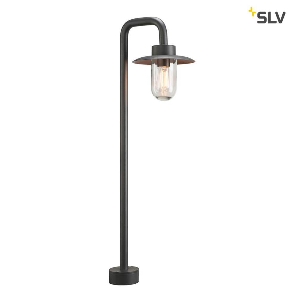 Molat Pole Außen-Stehleuchte IP44 E27 Anthrazit Max. 60W – elegante Stehleuchte aus lackiertem Aluminium.