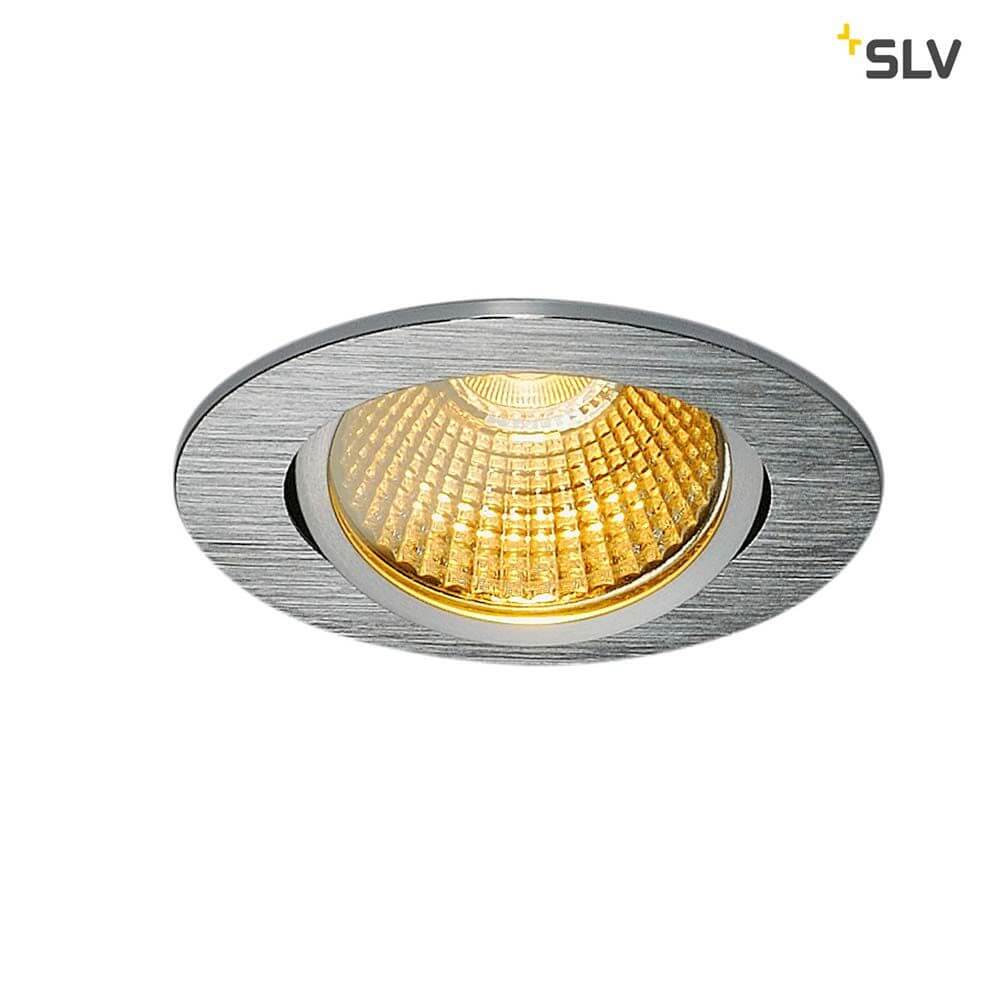 New Tria Rund LED Einbauleuchte Alu Gebürstet 1800-3000K