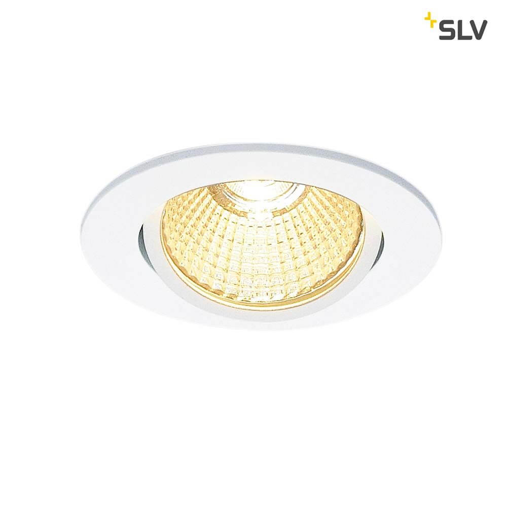 New Tria Rund LED Einbauleuchte Weiß 1800-3000K, innovative dimmbare LED Einbauleuchte in rundem Design.