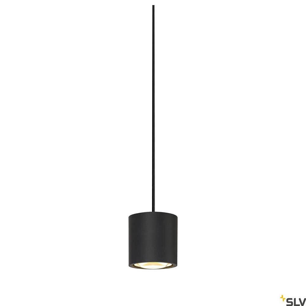 Oculus LED Pendelleuchte Single Dim-To-Warm in elegantem Schwarz, ideal für Akzentbeleuchtung.