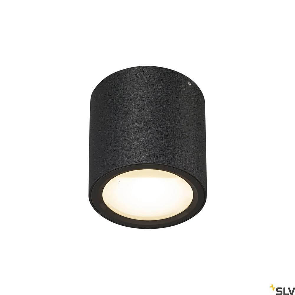 Oculus XS LED Deckenaufbauleuchte Dim-To-Warm in Schwarz, dimmbar mit warmem Licht 2000-3000K, ideal für Akzentbeleuchtung.
