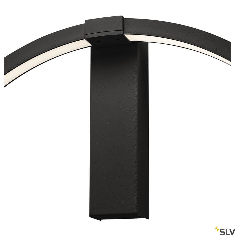 One 60 Wandlampe Dali 3000/4000K Schwarz - elegante schwarz Wandlampe mit geschwungenem Design.