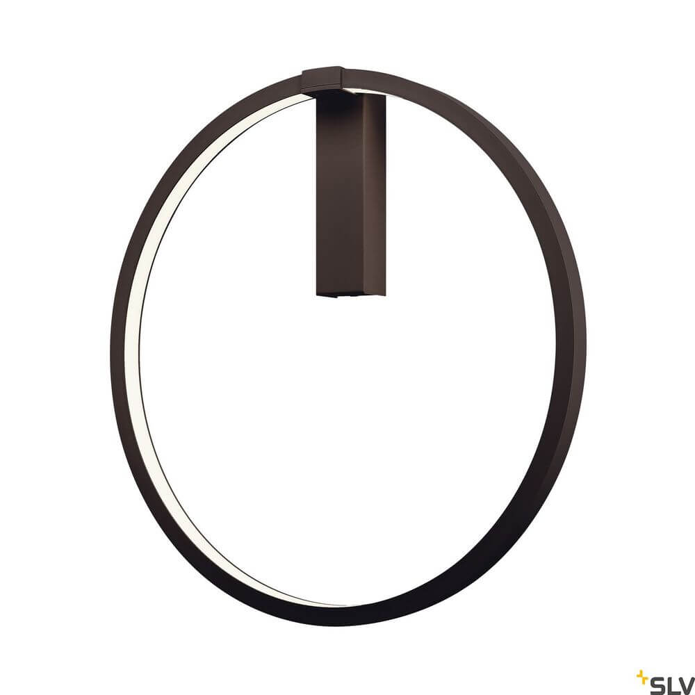 One 60 Wandlampe Dali 3000/4000K Schwarz in modernem Design mit schwarzem Rahmen.