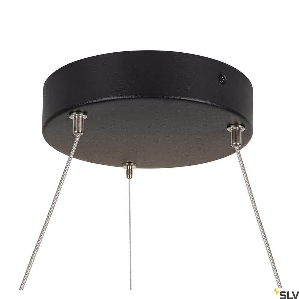 Decke der One LED Pendelleuchte Up&Down Phase mit Kabeln in modernem Design.