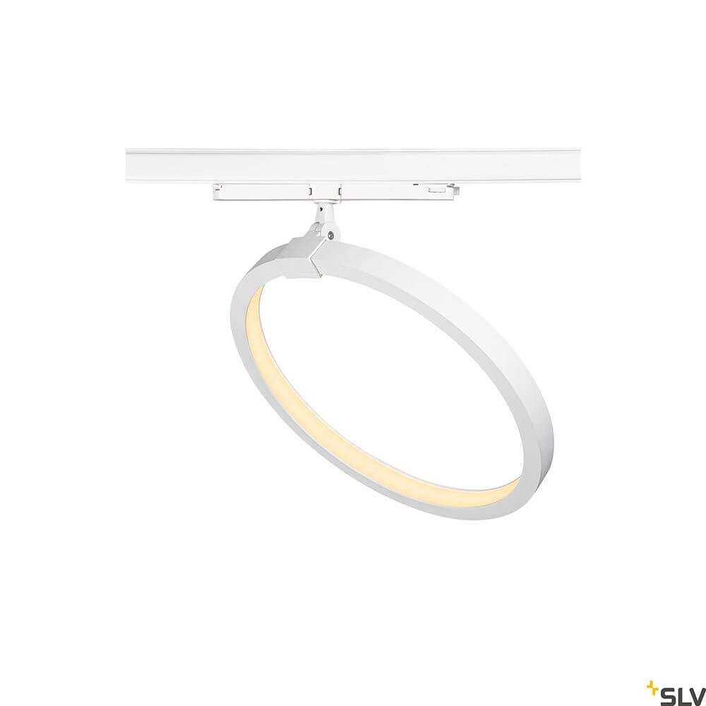 One LED Systemleuchte 3-Phasen Dali Ø 40cm in modernem Design mit natürlicher Farbwiedergabe.