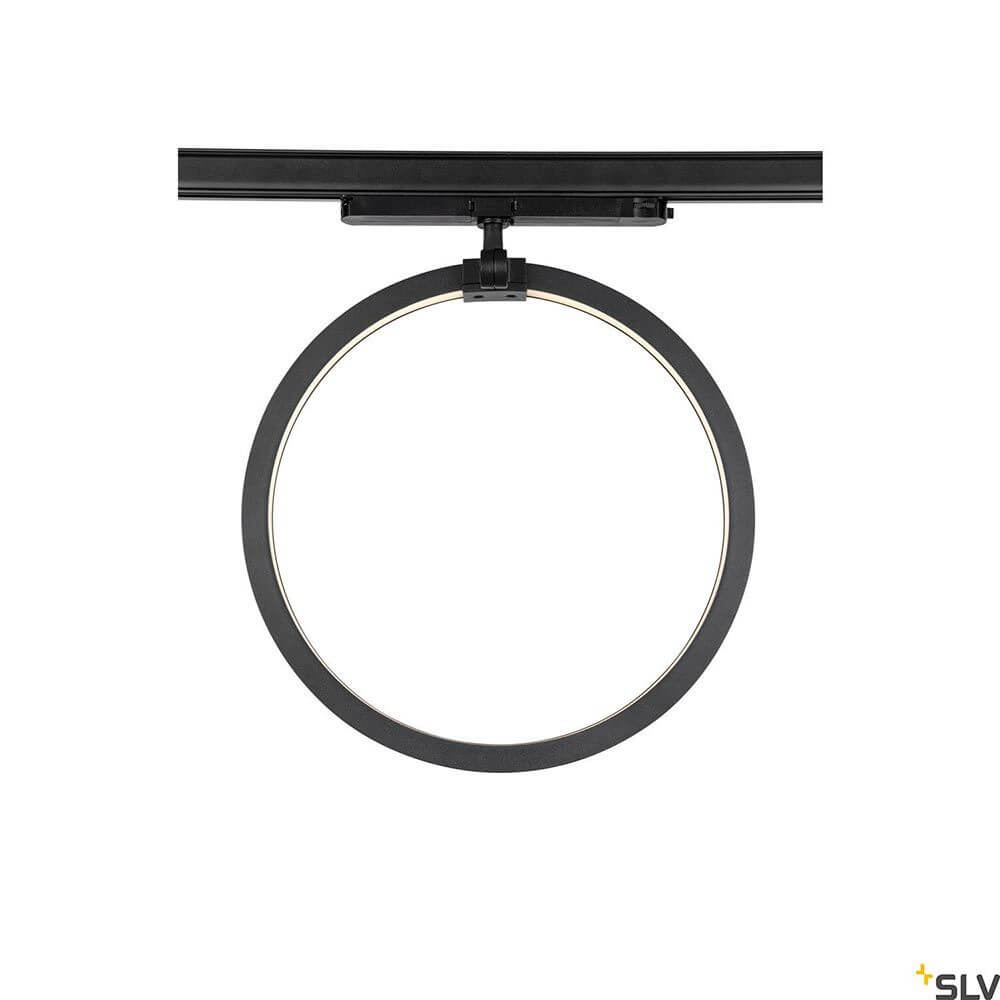 One LED Systemleuchte 3-Phasen Dali Ø 40cm in modernem Design mit hoher Farbwiedergabe.
