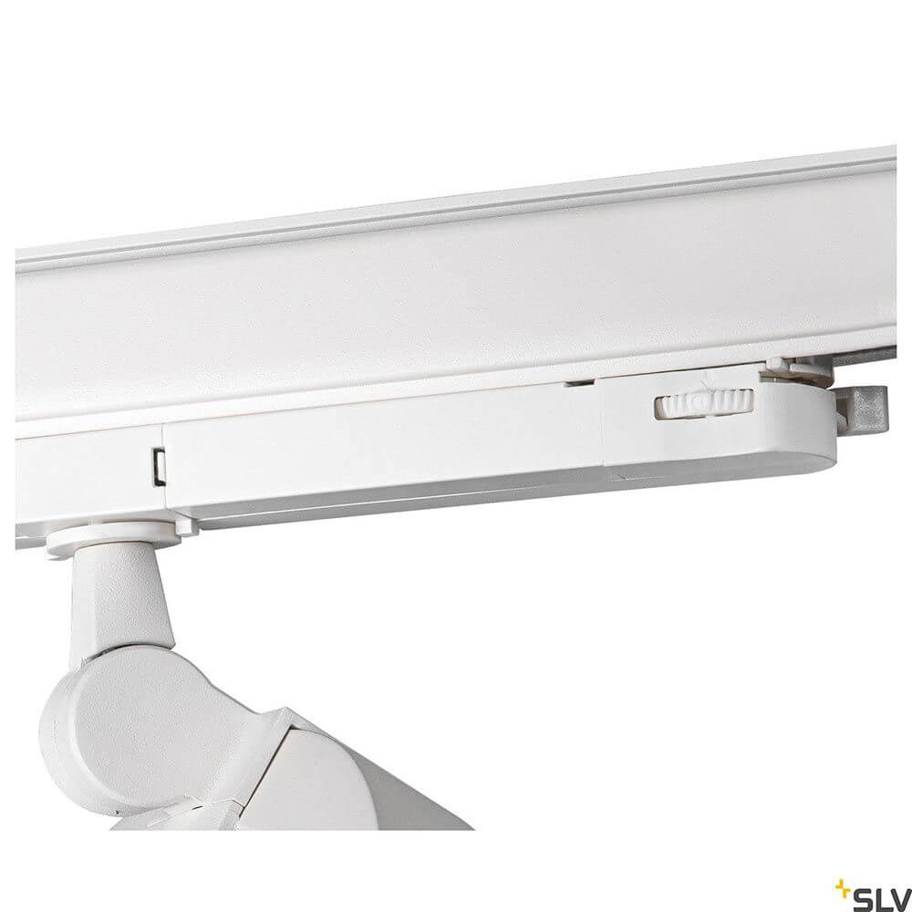 Detailansicht der One LED Systemleuchte 3-Phasen Dali Ø 40cm mit modernem Design und flexibler Ausrichtung.