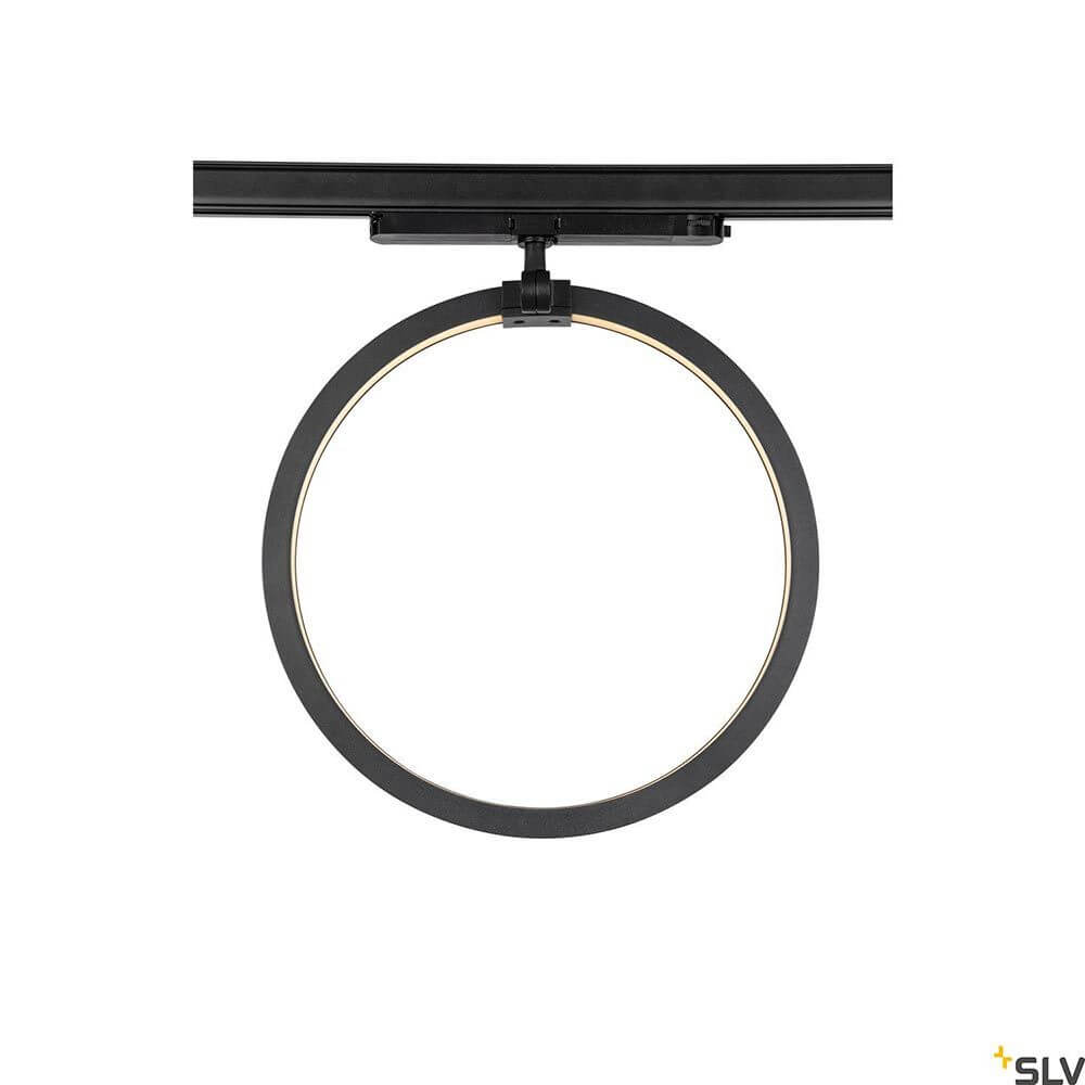 One LED Systemleuchte 3-Phasen Dali Ø 40cm in modernem Design mit hoher Farbwiedergabe.