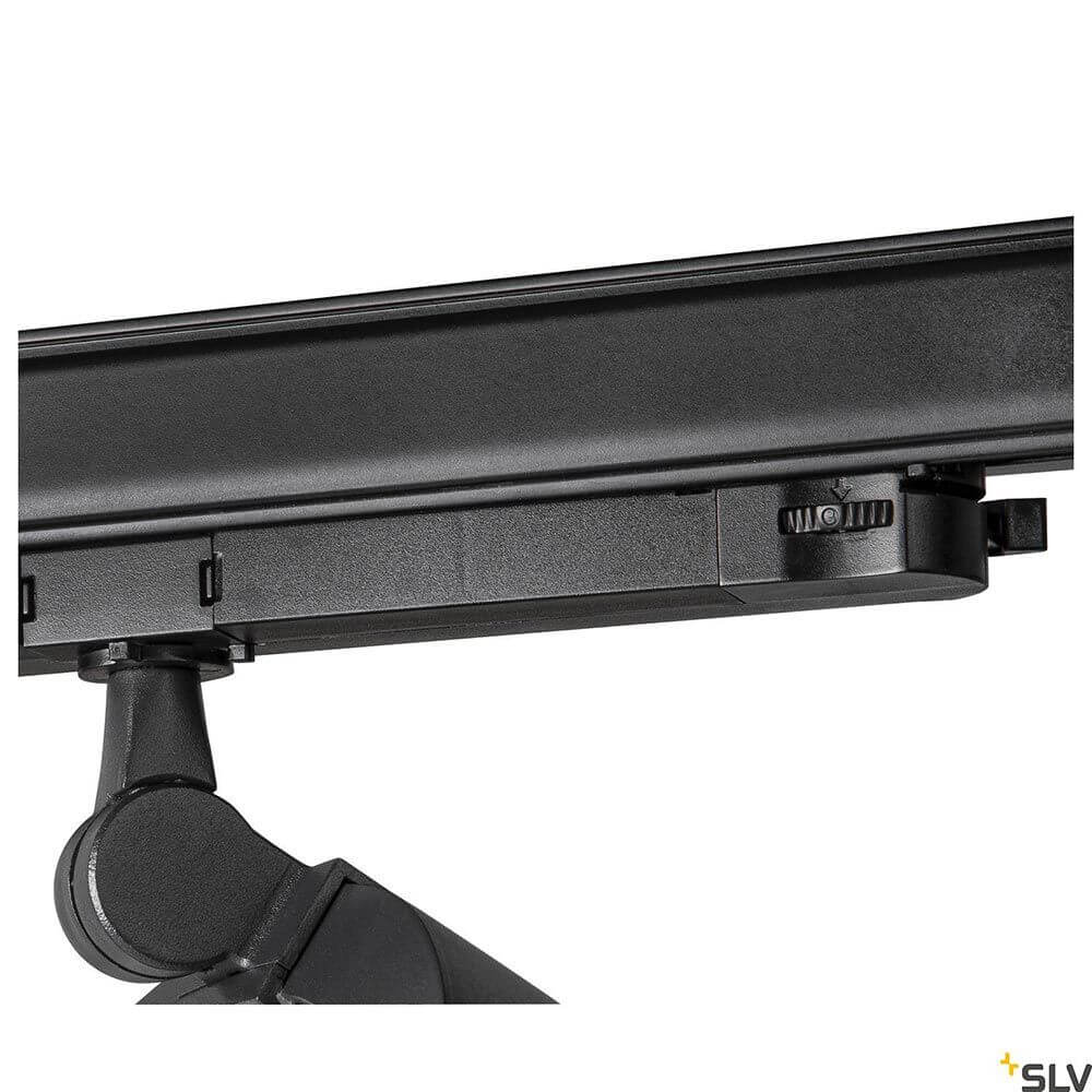 Detailansicht der One LED Systemleuchte 3-Phasen Dali Ø 40cm in elegantem Design.