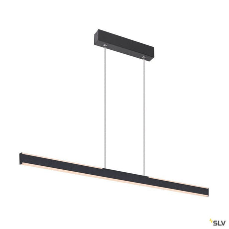 One Up&Down LED Pendelleuchte Linear 100 in Schwarz, moderne Leuchte für Gastronomie und Wohnräume, hohe Farbwiedergabe.
