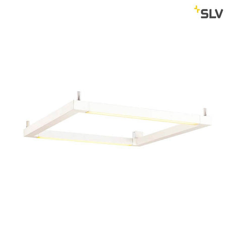 Open Grill LED Double Twist Wand- & Deckenleuchte Weiß - moderne LED Deckenleuchte in Weiß mit drehbaren Elementen.