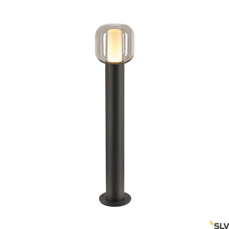 Borne lumineuse d’extérieur Ovalisk Outdoor LED CCT-Switch IP65 avec véritable verre et design moderne pour l’extérieur.
