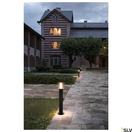 Ovalisk Outdoor LED Pollerleuchte CCT-Switch IP65 für stilvolle Außenbeleuchtung im Garten und auf Gehwegen
