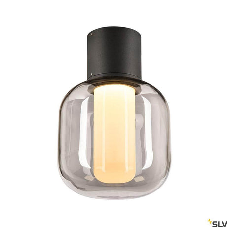 Ovalisk XS Outdoor LED -plafondlamp antraciet CCT