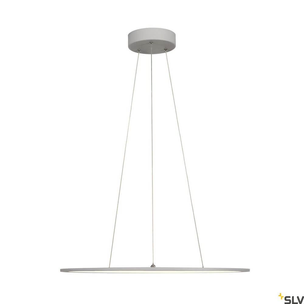 Moderne graue Pendelleuchte Panel 60 Dali mit 4000K Lichtfarbe für stilvolle Innenräume.