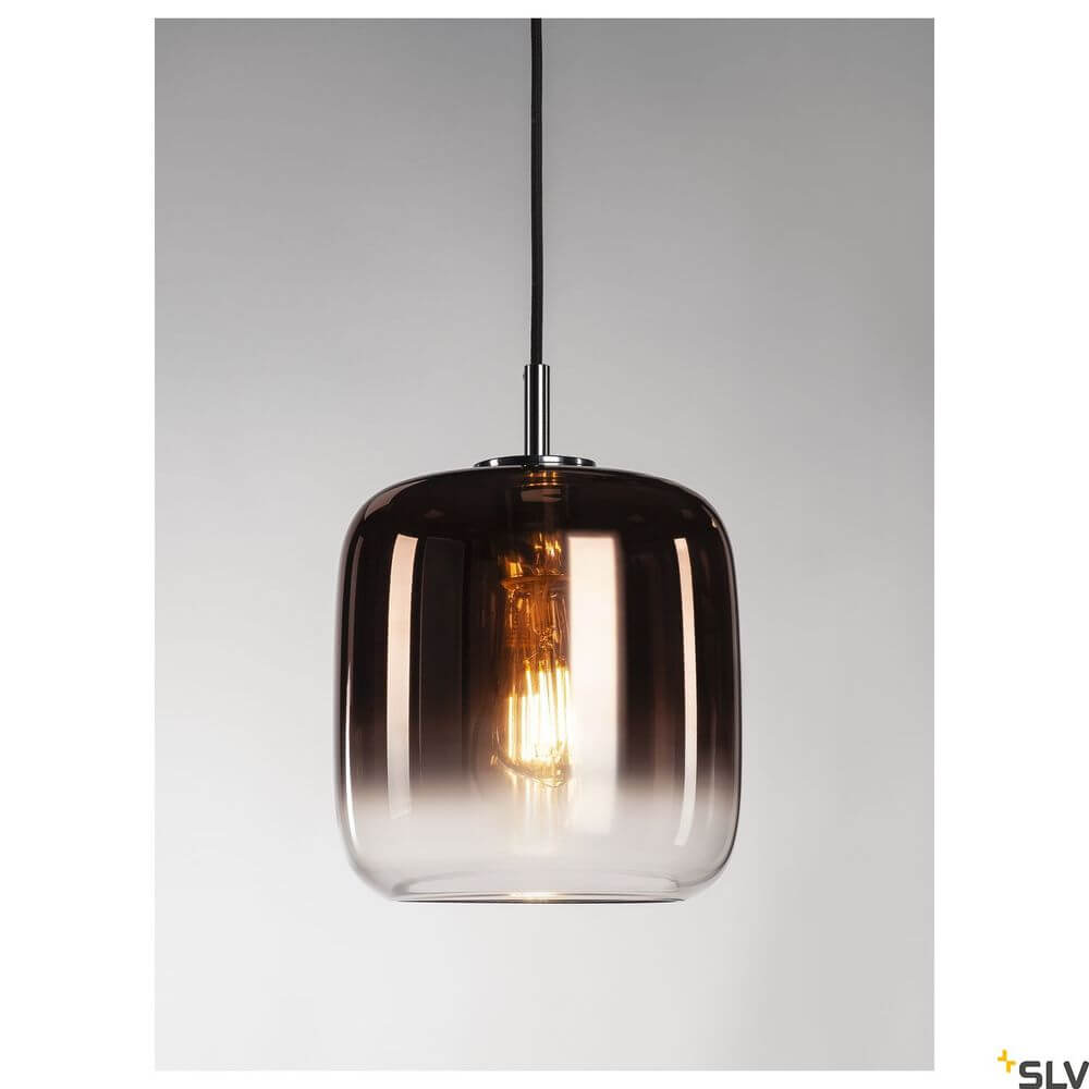 Pantilo 20 Pendellampe E27 Kupfer mit eleganter Glasabdeckung, modernes Design für stilvolle Innenräume.