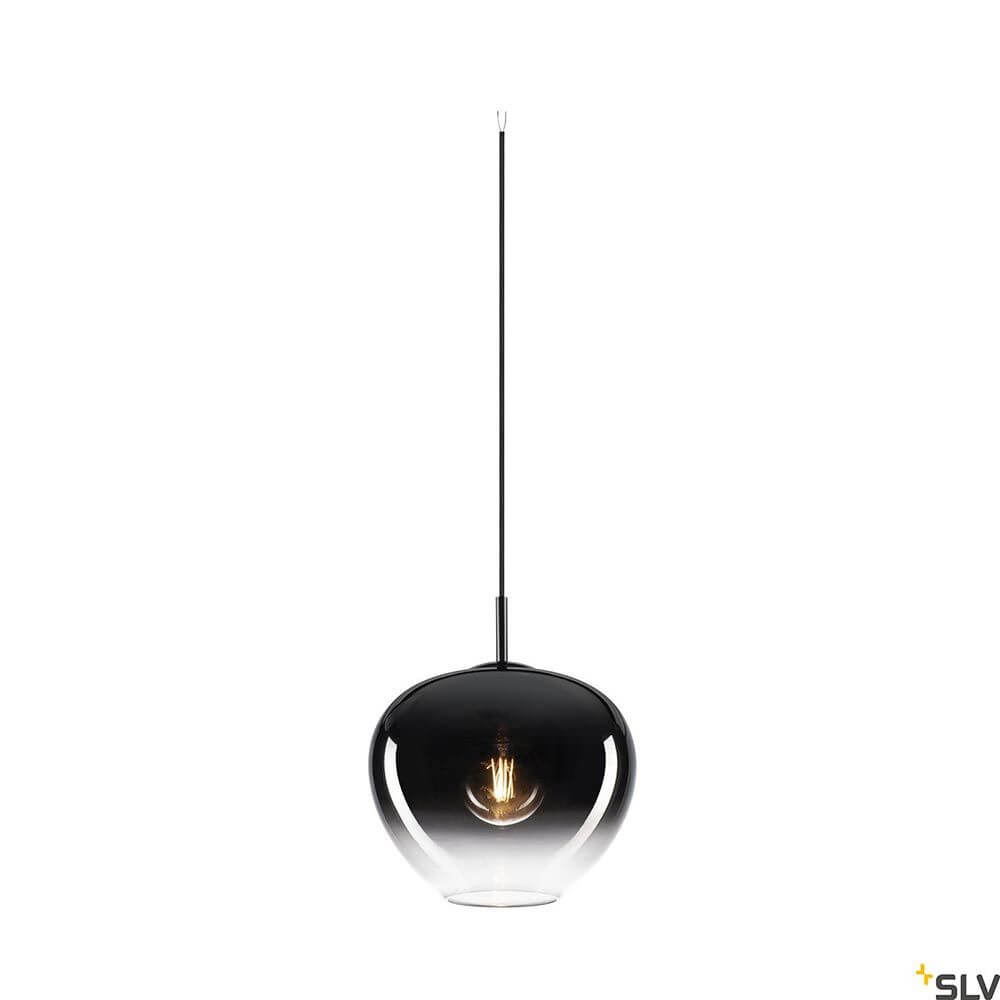 Pendelleuchte PANTILO CONVEX Chrom mit verchromtem Glasschirm für stilvolle Beleuchtung.