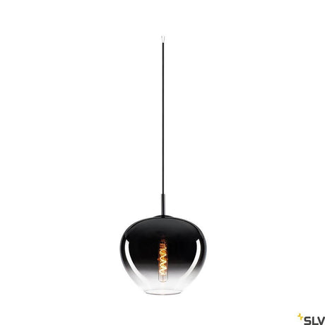 Pantilo Convex pendant light chrome made of chrome-plated glass with a suspended design.