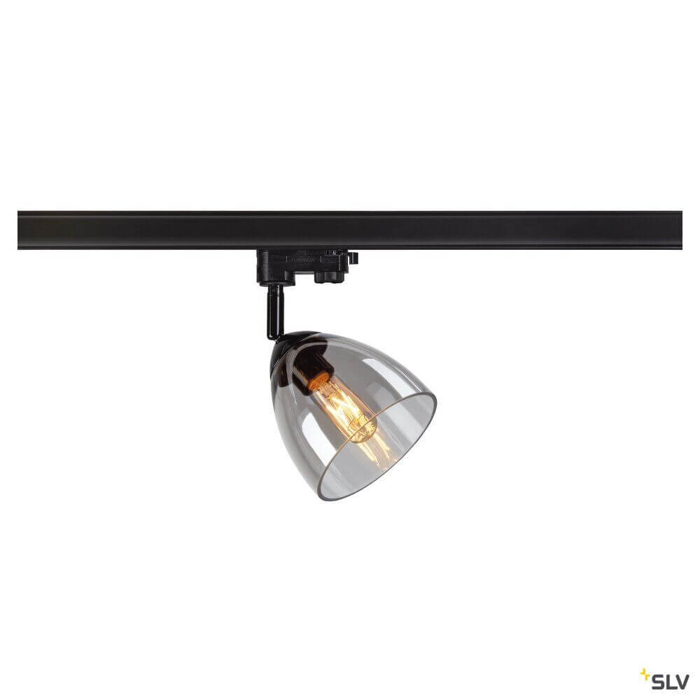 Para Cone 3-Phasen Spot Bambus mit konisch geformtem Reflektor für warme Lichtwirkung auf Stromschiene.