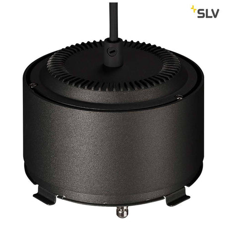 Para Dome E27 pendant light black - detail view of the slatted housing in black