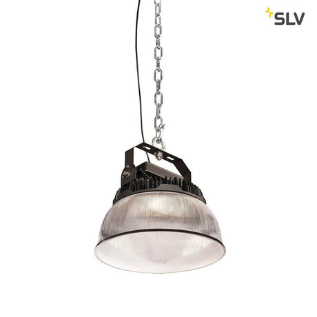 Para Flac ReflektorAbdeckung für SLV Leuchte mit Kette und klaren Lichtdiffusor.