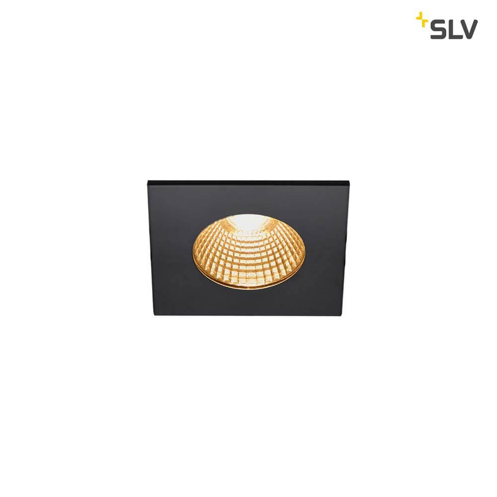 Patta-I LED Außen-Einbauleuchte Eckig IP65 Schwarz mit dim-to-warm LED und quadratischem Design.