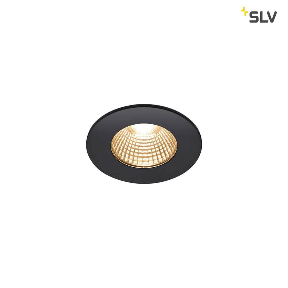 Patta-I LED Außen-Einbauleuchte Rund IP65 Schwarz mit dim-to-warm fähiger LED für außen geeignet.
