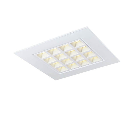 Pavano 620 ceiling light White 4000K in a modern design with square LED grid.