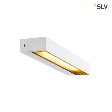 Pema LED Udendørs væglampe IP54 hvid i moderne design med malet aluminium og glas.