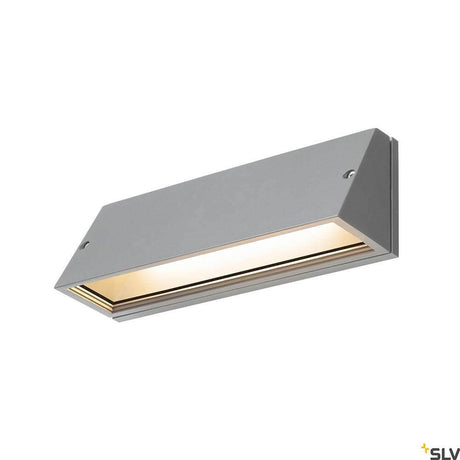 Pema LED applique murale en saillie Outdoor CCT en aluminium argenté pour l’extérieur avec commutateur CCT.