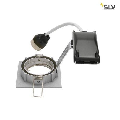 Pika QPAR51 innfelt lampe firkantet krom, svingbar